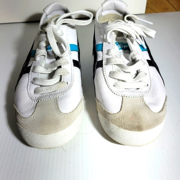 Onitsuka Tiger mexico 66 black blue casual sneakers size  5 fits womens 6.5 - Picture 3 of 8